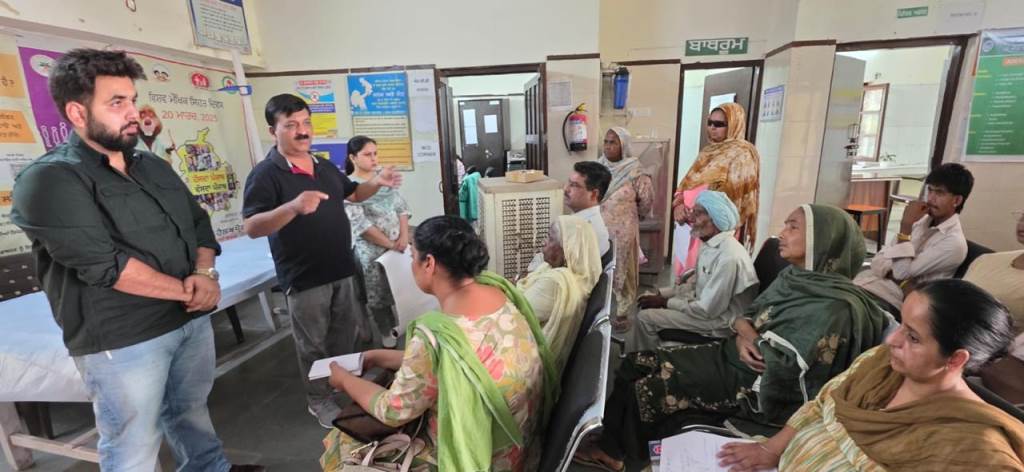 Tips given to patients at PHC Boothgarh to beat the heat